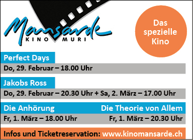 Kino Mansarde, "Die Anhörung", 18.00 Uhr, "Die Theorie von Allem", 20.30 Uhr, www.kinomansarde.ch