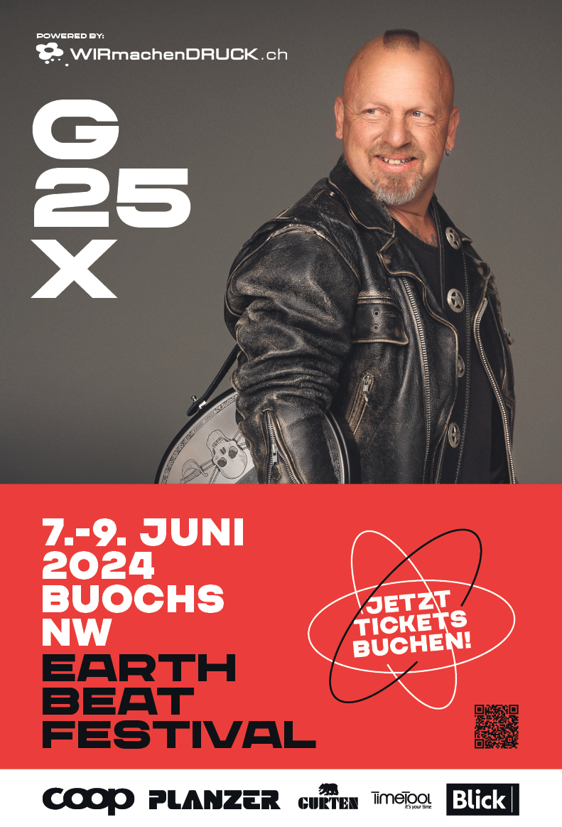 Earthbeat Festival mit Gölä, 18.00 bis 03.00 Uhr, DJ's, Festwirtschaft und vieles mehr, www.earthbeat-festival.ch